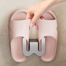 무타공 욕실 슬리퍼 걸이 거치대, 상품선택, 색상_그레이