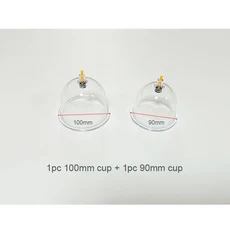 대형 가슴 확대 펌프 리프팅 흡입 컵 탄력 바디 마사지 액세서리 기기 부항, 06 1pc 100mm w 1pc 90mm