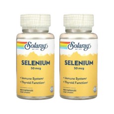 솔라레이 셀레니움 셀레늄 50mcg 100캡슐 2개 셀레니엄 Selenium, 100정
