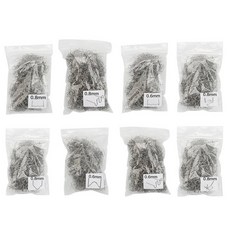 800pcs 자동차 플라스틱 수리 표준 프리 컷 파도 스테이플 범퍼 차체 수리 기계 용접 핫 스테이플러, 은