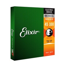 Elixir 45-100 NANO WEB 薄膜 電貝斯弦 長弦 鎳鍍鋼 14052, 1個