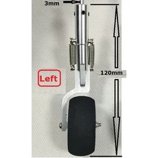 DIY RC 비행기용 금속 메인 랜딩 기어 다양한 옵션, 1개, 11 120mm left 3mm hole