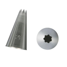 생크림장식 케이크장식 생크림 모양깍지 소형 18번 별모양깍지, 본상품