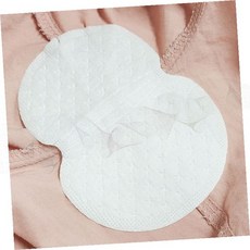 일회용 겨드랑이 땀 흡수 시트 의류 보호 패치 여름 땀 방지 부착형 흰색 원형, 1개