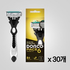도루코 페이스 6 휴대용 면도기, 1개입, 30개