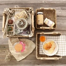 크리스탈 트레이 골드 장식 골드 플레이트 S 인테리어, C. 나무 손잡이 작은 225cm