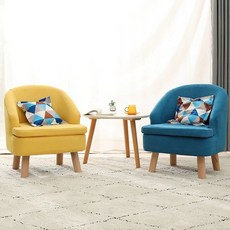 1인용 쇼파 의자 거실 스툴 북유럽 소형 방수 원룸, Q. 안락의자 두 개  커피 테이블, Q. 안락의자 두 개 커피 테이블