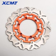 바이크 오토바이 320MM 260MM 프론트 브레이크 디스크 로터 브레이크 캘리퍼 어댑터 브래킷 KTM XC XCF XCW SX SXF EXC EXCF TPI 식스데이즈용, 05 320mm Orange Disk