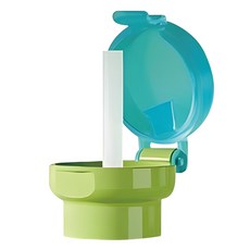 掀蓋式寶特瓶吸管蓋, 綠色(單口徑款), 1個, 750ml