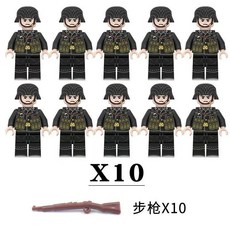 군사용 빌딩 블록 제군 미국군 독일군 제차 세계대전 당시 소련군 선물, 1개, 1. 10 pcs