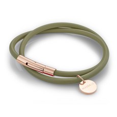 MASSA-G O1.f 鍺鈦能量雙圈手環-4MM，運動配件，時尚健康手環, 里昂金銅, 1個