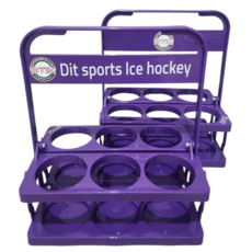 들꽃 음료 캐리어 맥주 트레이 음료캐리어 6구 로고 문구 제작, 1개, 보라, 1개