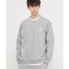 [챔브로스] 세미 오버핏 자수로고 맨투맨 [그레이]