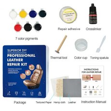 자동차 시트 케어 키트 소파 코트 구멍 스크래치 균열 복원 액체 가죽 스킨 리퍼브 수리, 키트 하나, 1개