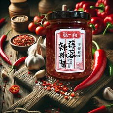 釀一村 蒜蓉辣椒醬 手作真味, 1個, 240g