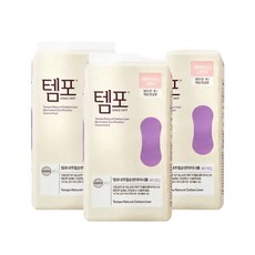 템포 순면 팬티라이너 롱 40p 3팩, 3개, 40개입