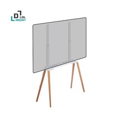 엘디엘마운트 벽면 밀착 이젤형 TV 거치대 49-75 티비 스탠드 화이트, APL-FS64W, 1개