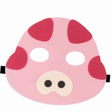 동물가면띠 돼지 동물머리띠