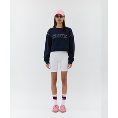 클로트 CLOTE COTTON TERRY SWEAT SHIRT - NAVY