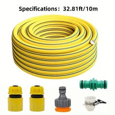 5/10/20m 고강도 고무 정원 호스 - 긁힘 및 마모 방지 누수 사계절용 가정 발코니 자동차 세차용, 01 1/2'', 05 10m