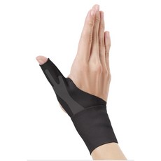 DOCTOR SUPPORT BELT 拇指手腕護帶, 1個, 黑色（1-3）,Ｍ左