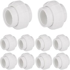 10개 묶음 EFIELD 34인치 PVC FNPT 유니언 커플링 Sch 40 FIP x 주거용 상업용 농업용 경공업용 응용 제품 PVC02310, 10