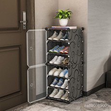 簡易透明鞋架子家用進門口防塵多功能置物收納神器多層鞋櫃全封閉, 1個, 1列4層透明門,鞋櫃鞋架/高品質大容量能裝不佔地方.