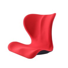 花瓣坐墊2代 人體工學設計 美姿美臀 腰椎支撐, 佈套款-健康佈-紅色