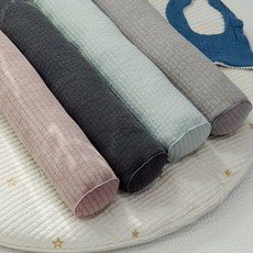 [스누즈] 아사60수 면100% 피그먼트 코지 미니 바디필로우(솜포함), 색상:그레이