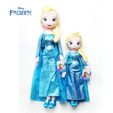 디즈니 겨울왕국 엘사 안나 산타 올라프 대형 눈사람 인형 캐릭터인형, 엘사60cm, 1개