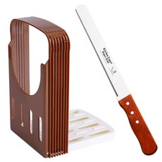 미니멀 식빵슬라이서 바게트커터기 가정용 토스트 제과점 슬라이서, 1개, 3_빵 슬라이서 + 칼