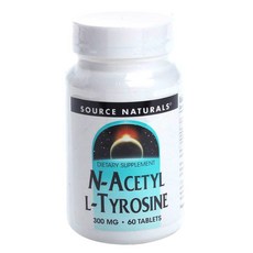 Source Naturals (源美) N-乙酰 L-酪氨酸 300 毫克片劑 無麩質 無糖, 60入, 1個