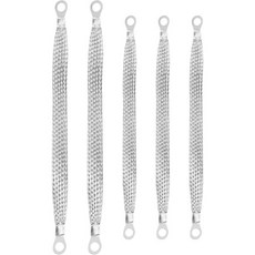 5PCS 접지 스트랩 자동차 접지선 3PCS 10인치 x12인치 및 2PCS 13인치 x12인치 플랫 브레이드 틴드 구리 자동차 접지 스트랩링 단자 포함 대부분의 자동차를 위한