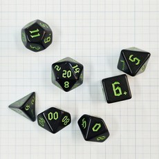 팬텀 앱생트 그린 TRPG 주사위 7종 세트 미드나잇 라운지 에디션