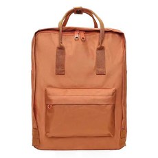 학생 가방 기내 Schoolbag 패션 경량 간단한 여행 배낭 수하물 컴퓨터 대용량, 16 인치, Brick color