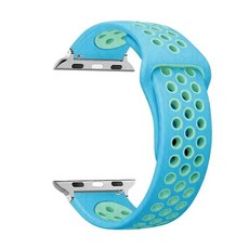 밴드 스포츠 스트랩 통기성 팔찌, 1개, 23. 56 chlorine blue