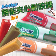 A star 機能夾心耐咬棒 40g 狗零食 潔牙護齒, 1個, 花生夾心棒
