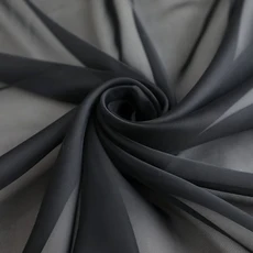 DS LY 132CM 너비 거실 침실 세트 커튼 VOILE PANEL 쉬어 포켓 패널 튜브 DRAPES 쉬어 막대 SH, 132X114CM, Rod Pocket, Bla, 1개