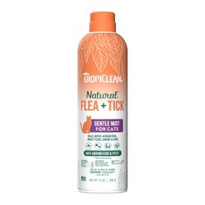 Tropiclean 蚤蜱逃貓用天然驅蚤洗毛精, 1個, 貓用驅蟲噴霧(14oz)414ml
