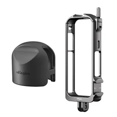 Insta360 X3 파노라마 스포츠 카메라 알루미늄 합금 보호 프레임 확장 토끼 케이지 브래킷 렌즈 가드 캡 액, 01 빠른  Mainland, 03 2 In 1 Set