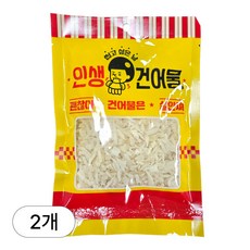 [인생건어물] 형기네 짧은백진미채 100g 2봉 (만능간장소스2개 증정) 건어물 대용량 업소용, 2개