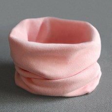 목도리 겨울 방한 머플러 남아 여아 순면 보온 귀보호 넥워머, 퓨어핑크