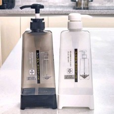 찌꺼기 제로 / 일본 세제통 샴푸통 주방세제통, 1개, 알뜰 샴푸통(사각)-블랙