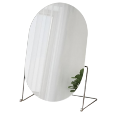 만만템 탁상 거울 화장 각도조절 메탈 화장 스탠드 모던킹, 모던킹 실버