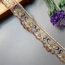 야드 자수 꽃 레이스 리본 트림 홈 텍스타일 소파 커버 트리밍 아플리케 바느질 원단, A. Other, 1개