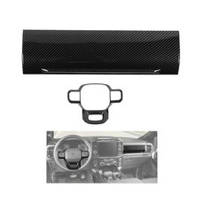 JeCar 2021-2025 포드 F150 탄소 섬유 내부 액세서리 2개 - 대시 트림 커버 장식 업그레이드 키트 236477
