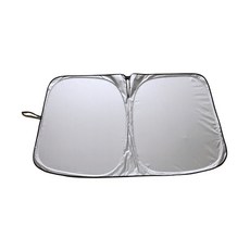 ibits 汽車遮陽板 鈦銀塗層99%防曬 前擋隔熱布 折疊收納車型通用, 1個