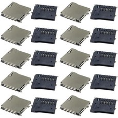 20Pcs 스프링 적재식 밀당 마이크로 SD트랜스플래시 메모리 카드 소켓 슬롯