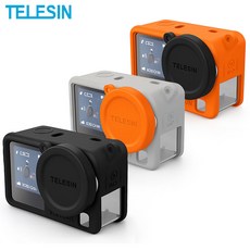 텔레신 DJI 오즈모액션6용 실리콘 프로텍터 커버 블랙, 1개, PTC-11