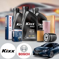 르노 SM5(10~15) 2.0(라구나) 가솔린 킥스 제로 0W30 퍼포먼스 합성엔지오일 필터세트